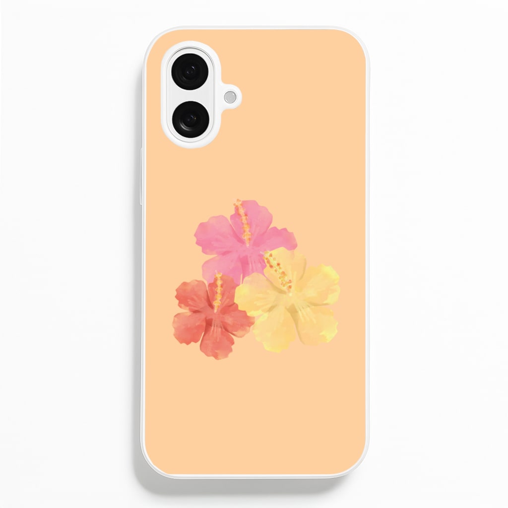 Hibiscus Sunset iPhone 16 Plus Case