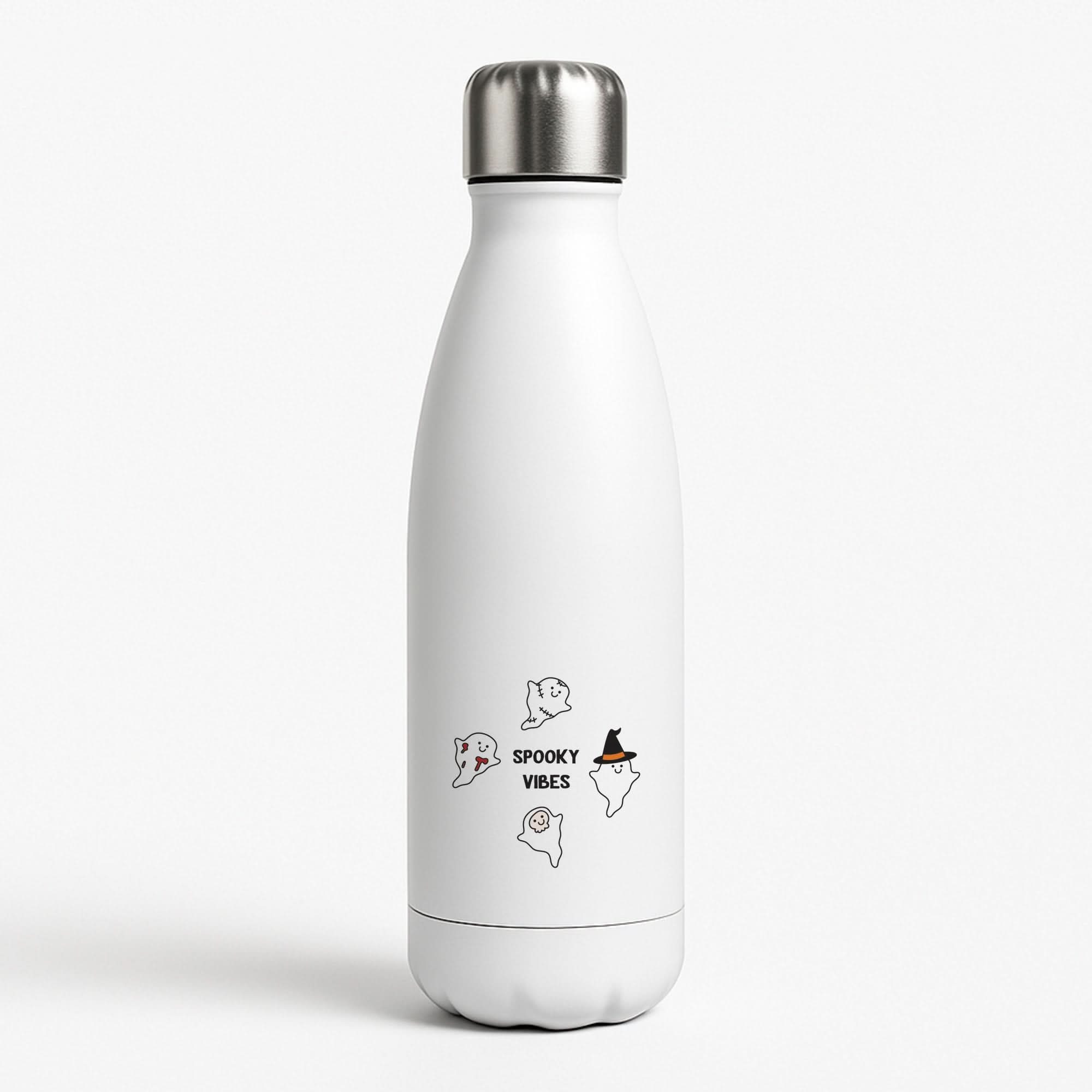 Spooky Vibes Ghosties I White Water Bottle