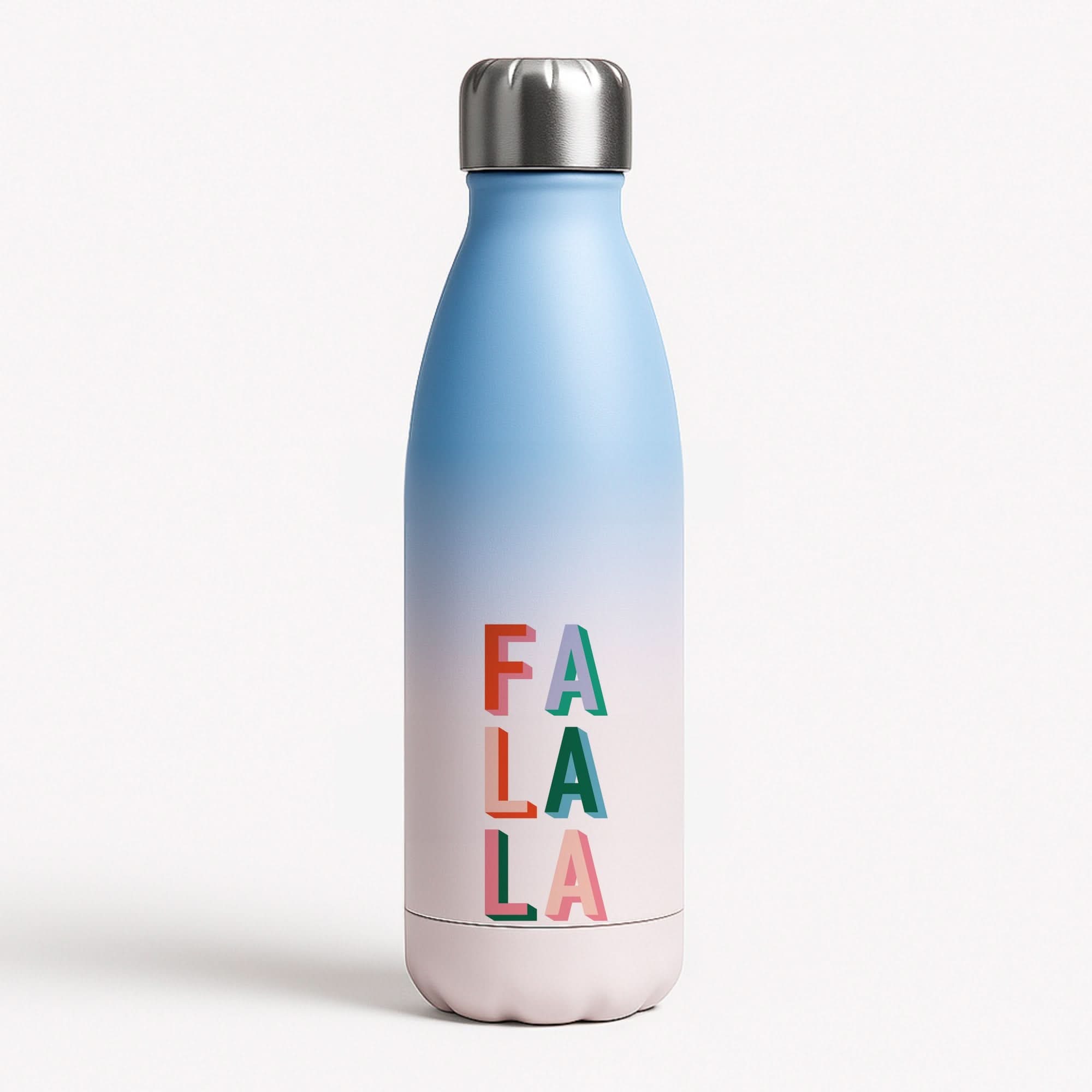 Colourful Falala Blue Water Bottle