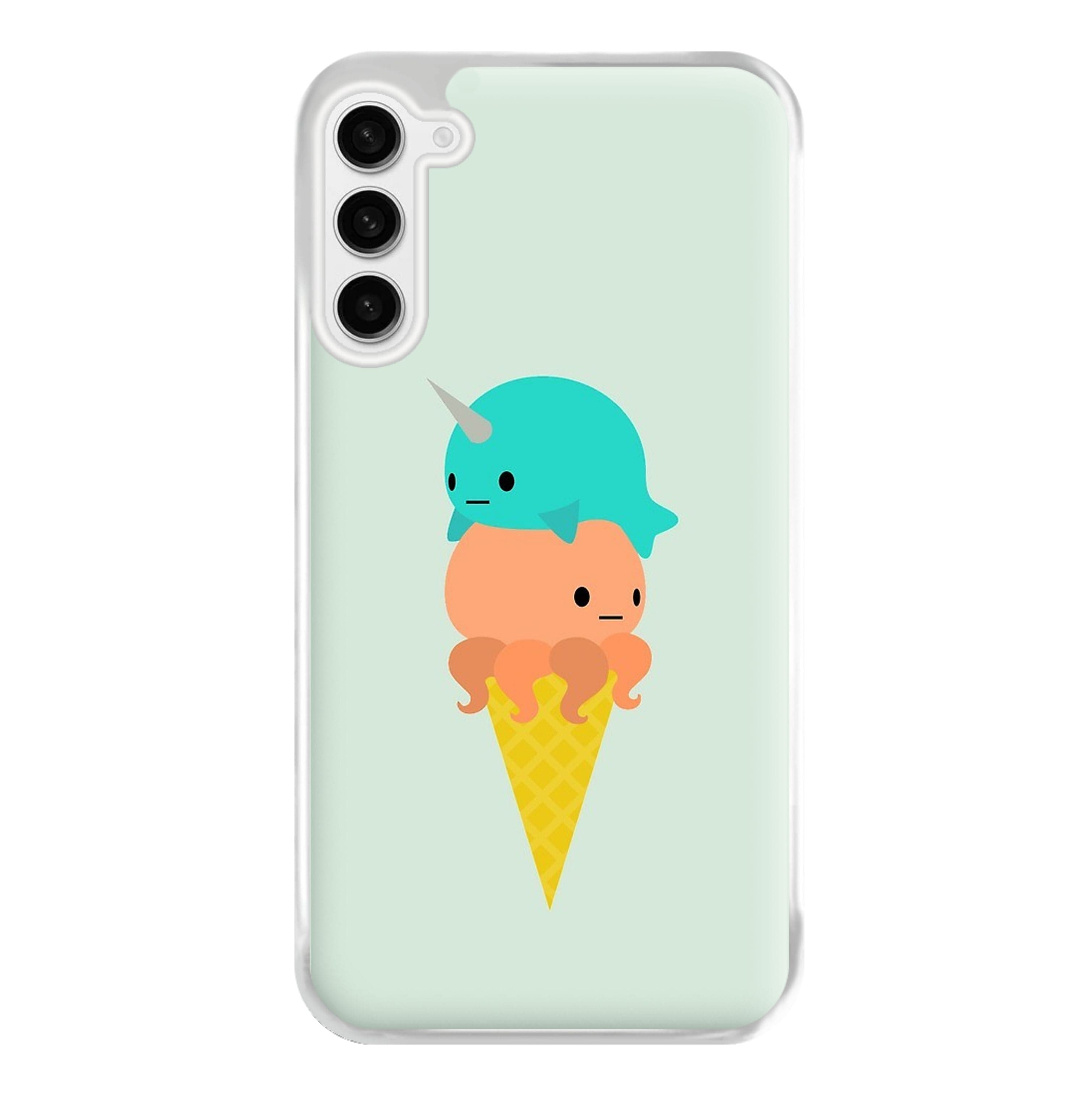 Narwhal Octopus Ice Cream Phone Case