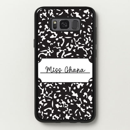 Personalised School Notebook Galaxy S8 Case