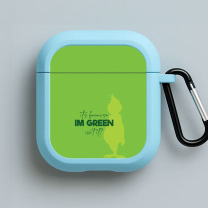Because I'm Green Blue AirPods Case