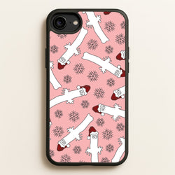 Wiggly Moom Xmas Hat Pattern iPhone 6 / 7 / 8 / SE Case