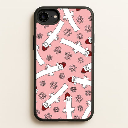 Wiggly Moom Xmas Hat Pattern iPhone 6 / 7 / 8 / SE Case