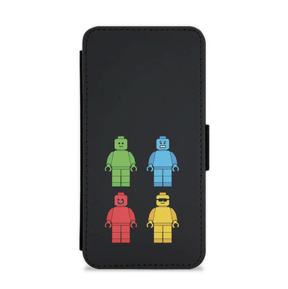Bricks Figures Rainbow Flip / Wallet Phone Case