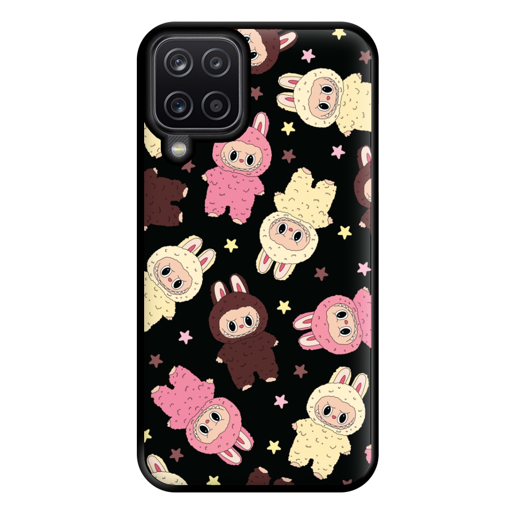 Cute Monsters And Stars Pattern Galaxy A12 Case
