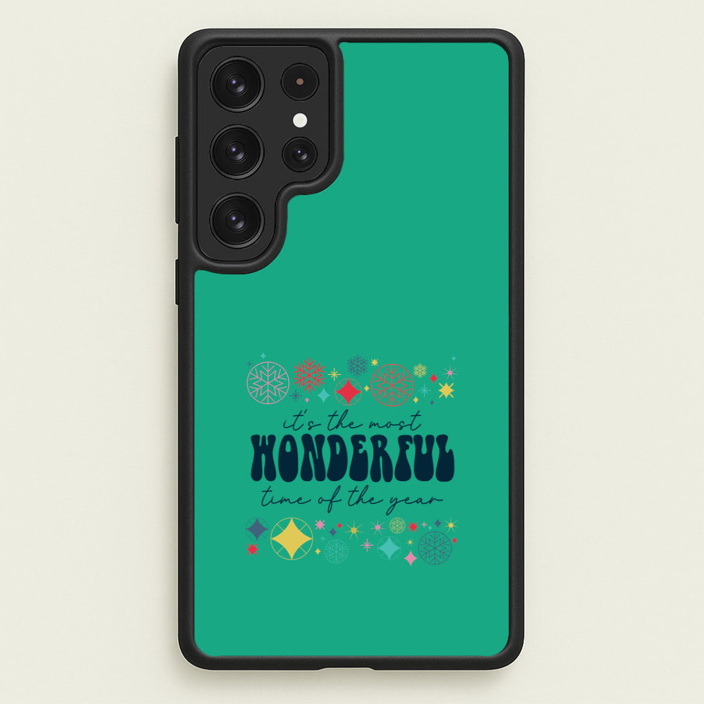 The Most Wonderful Time Of The Year Geometric Galaxy S22 Ultra Case