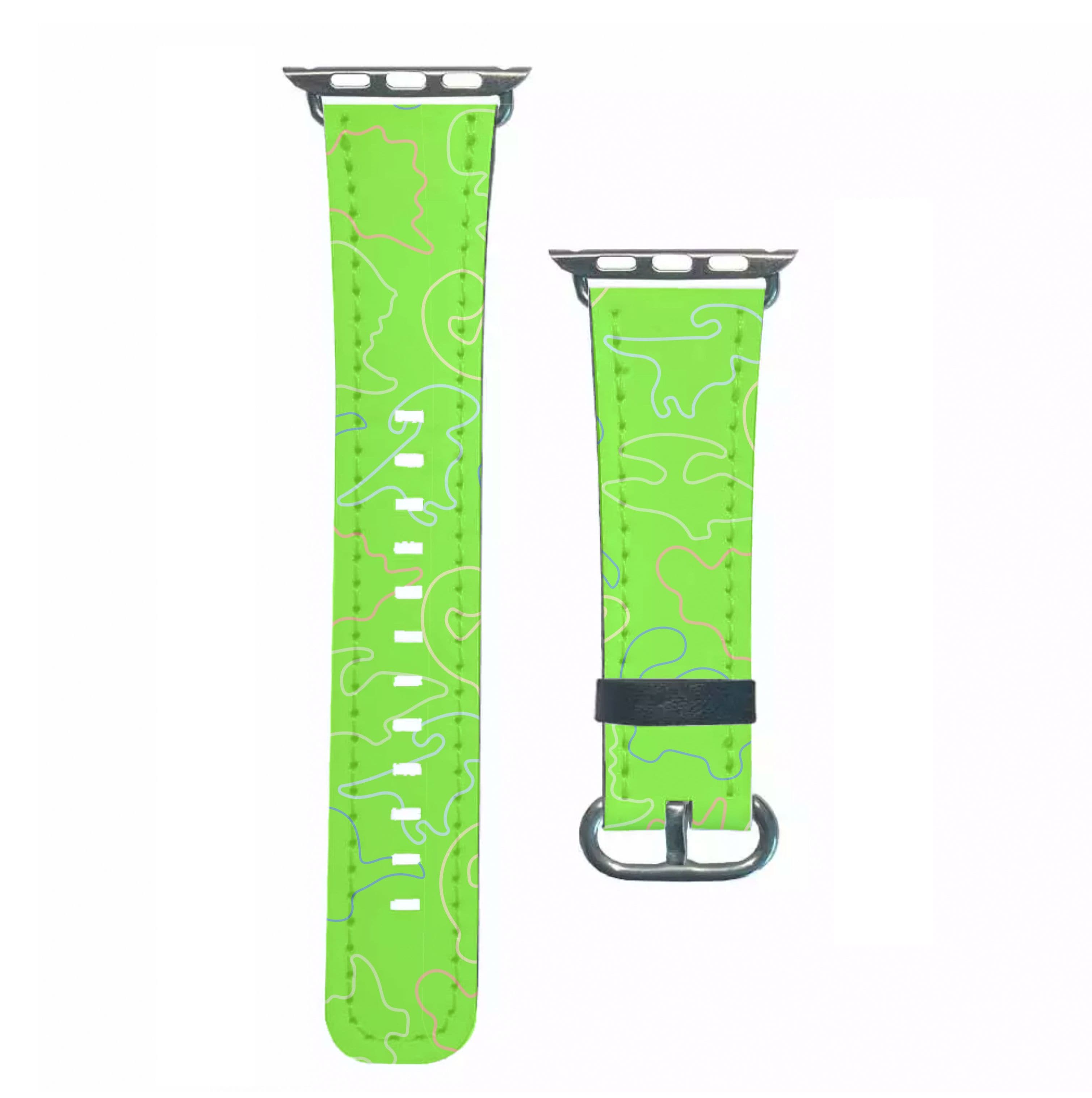 Outline Pattern - Dinosaurs Apple Watch Strap