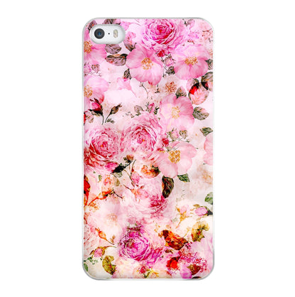 Pretty Pink Chic Floral Pattern Phone Case