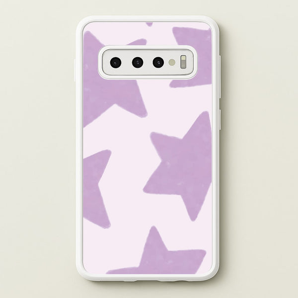 Lilac Stars Galaxy S10 Case