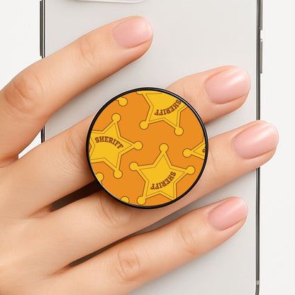 Sheriff Badge Pattern Phone Grip