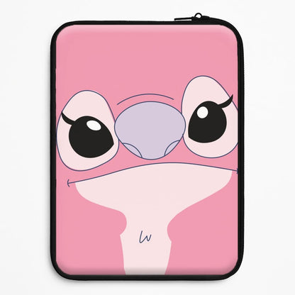 Cute Pink Alien Face Universal Laptop Sleeve