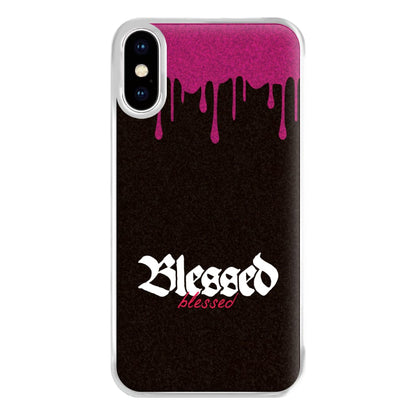 Glitter Blessed iPhone XS Max Case