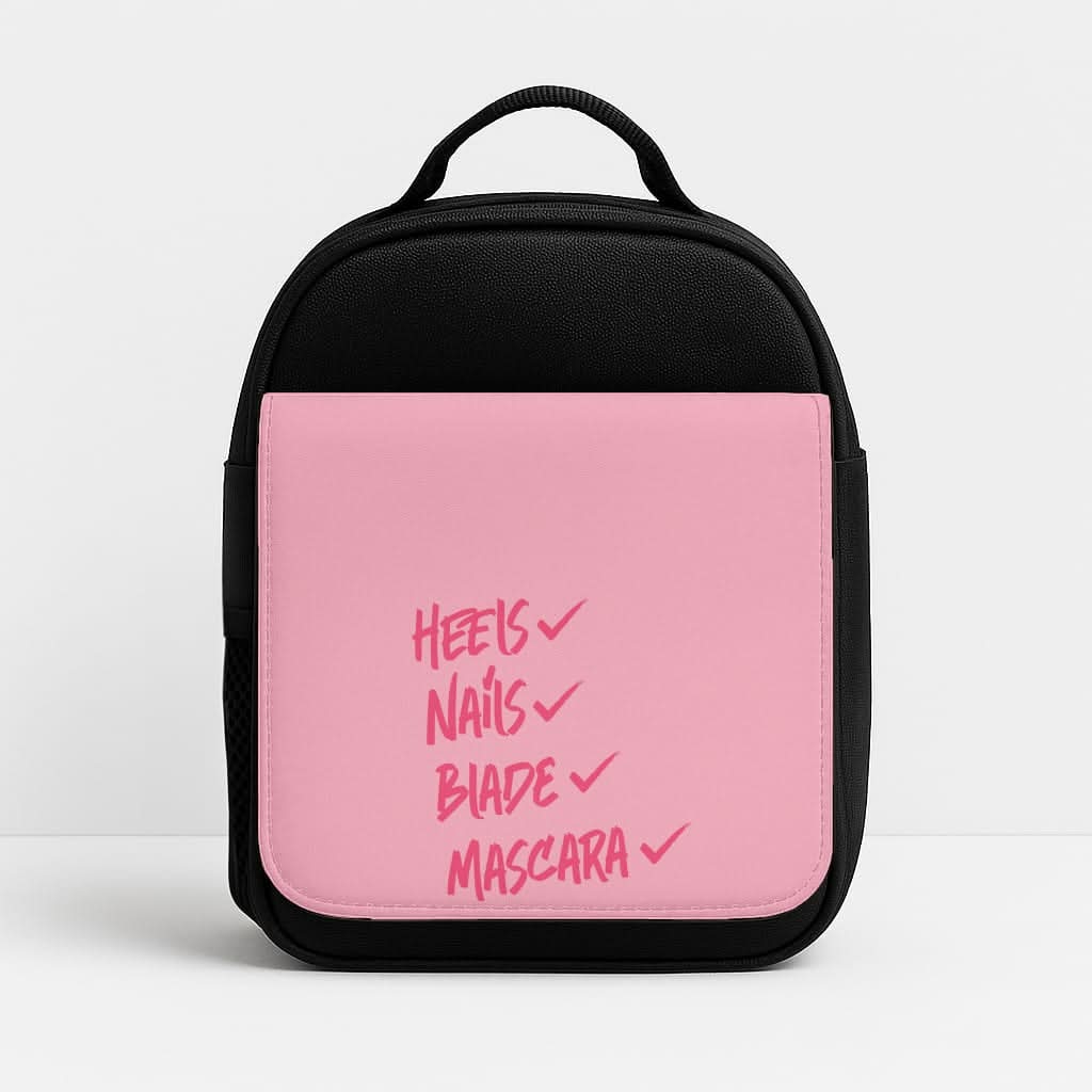 Heels, Nails, Blade, Mascara Lunchbox
