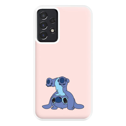 Cute Blue Alien Handstand Galaxy A52 / A52s Case