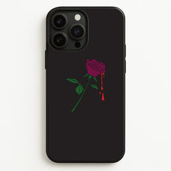 Dark Pink Rose iPhone 13 Pro Case