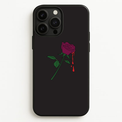 Dark Pink Rose iPhone 13 Pro Max Case