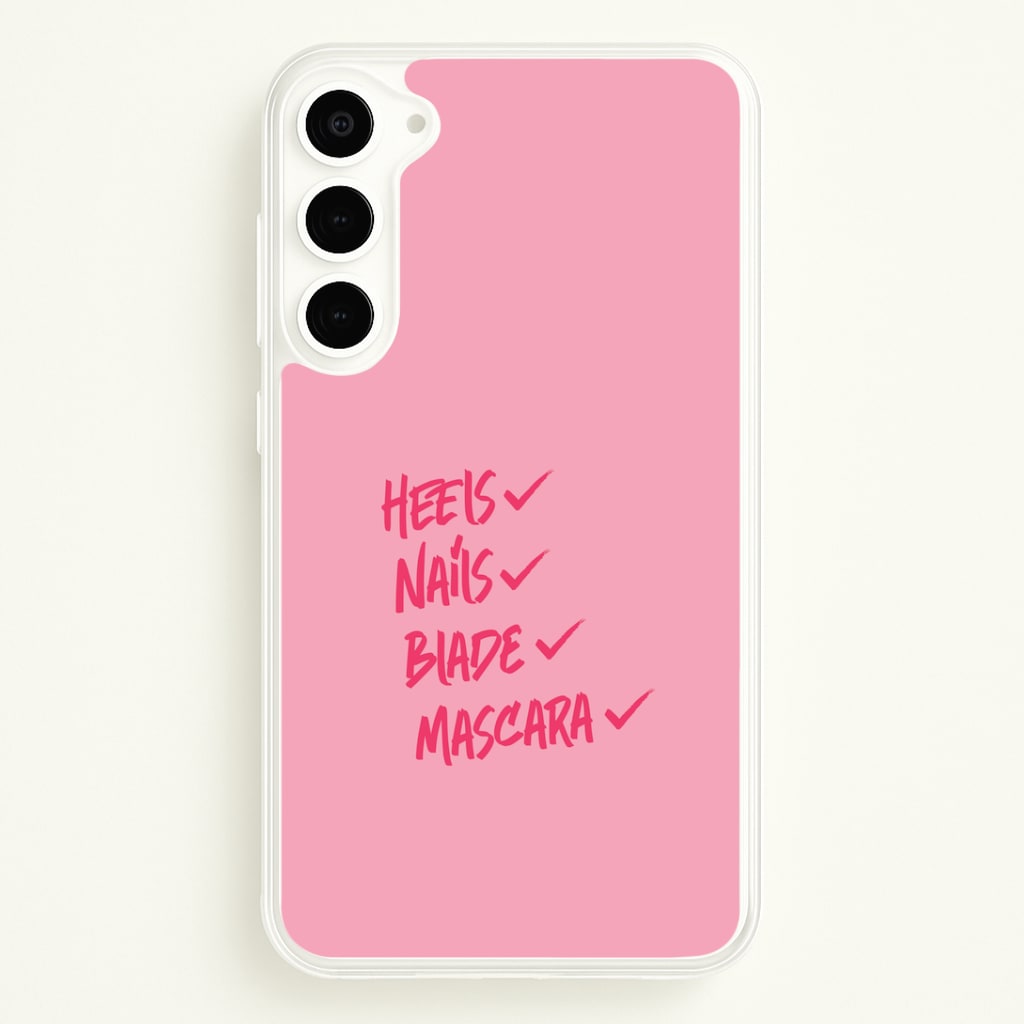 Heels, Nails, Blade, Mascara Galaxy S23 Plus Case