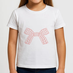The Gingham Bow Girls T-Shirt