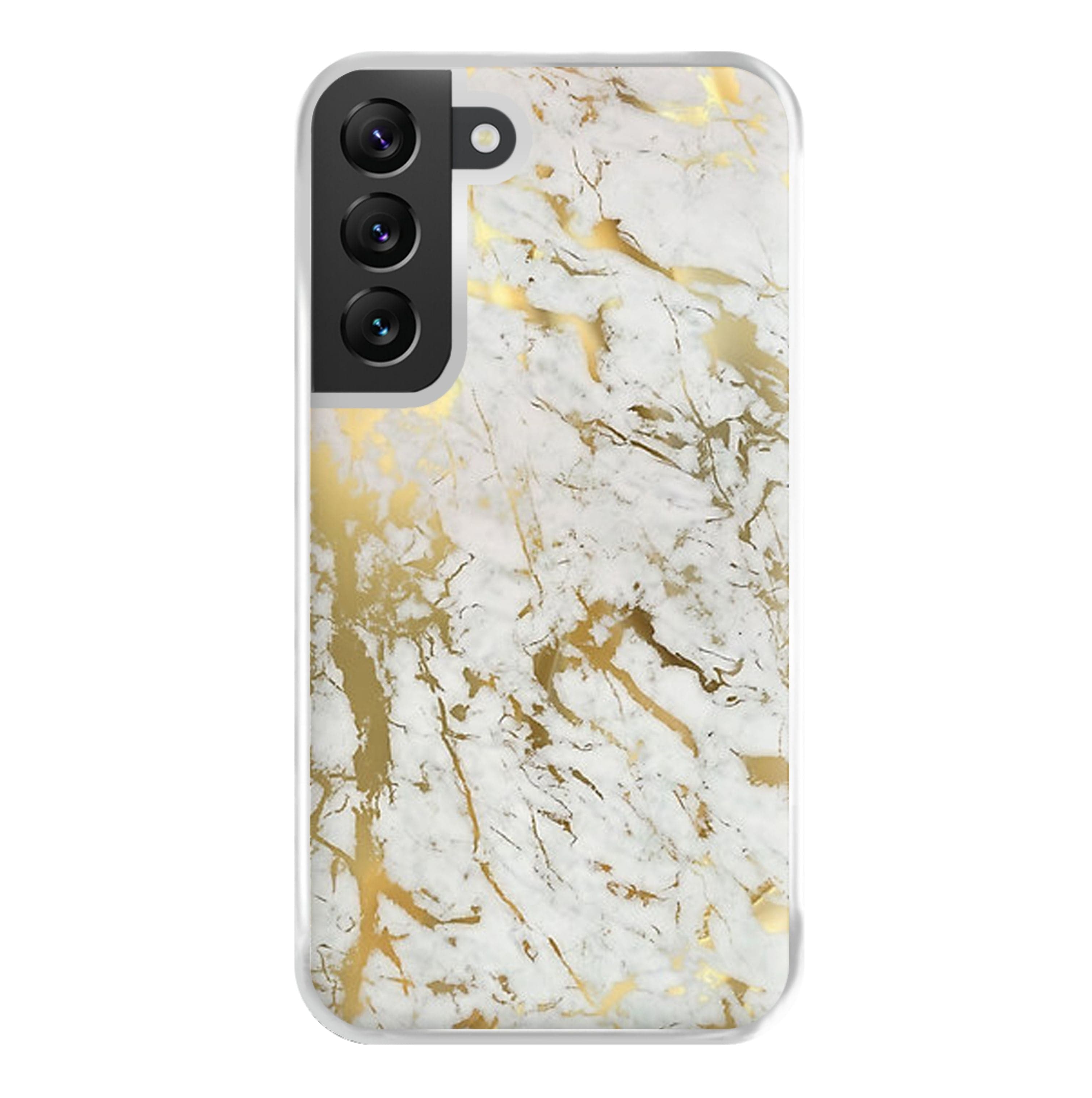 Gold Marble Splatter Phone Case