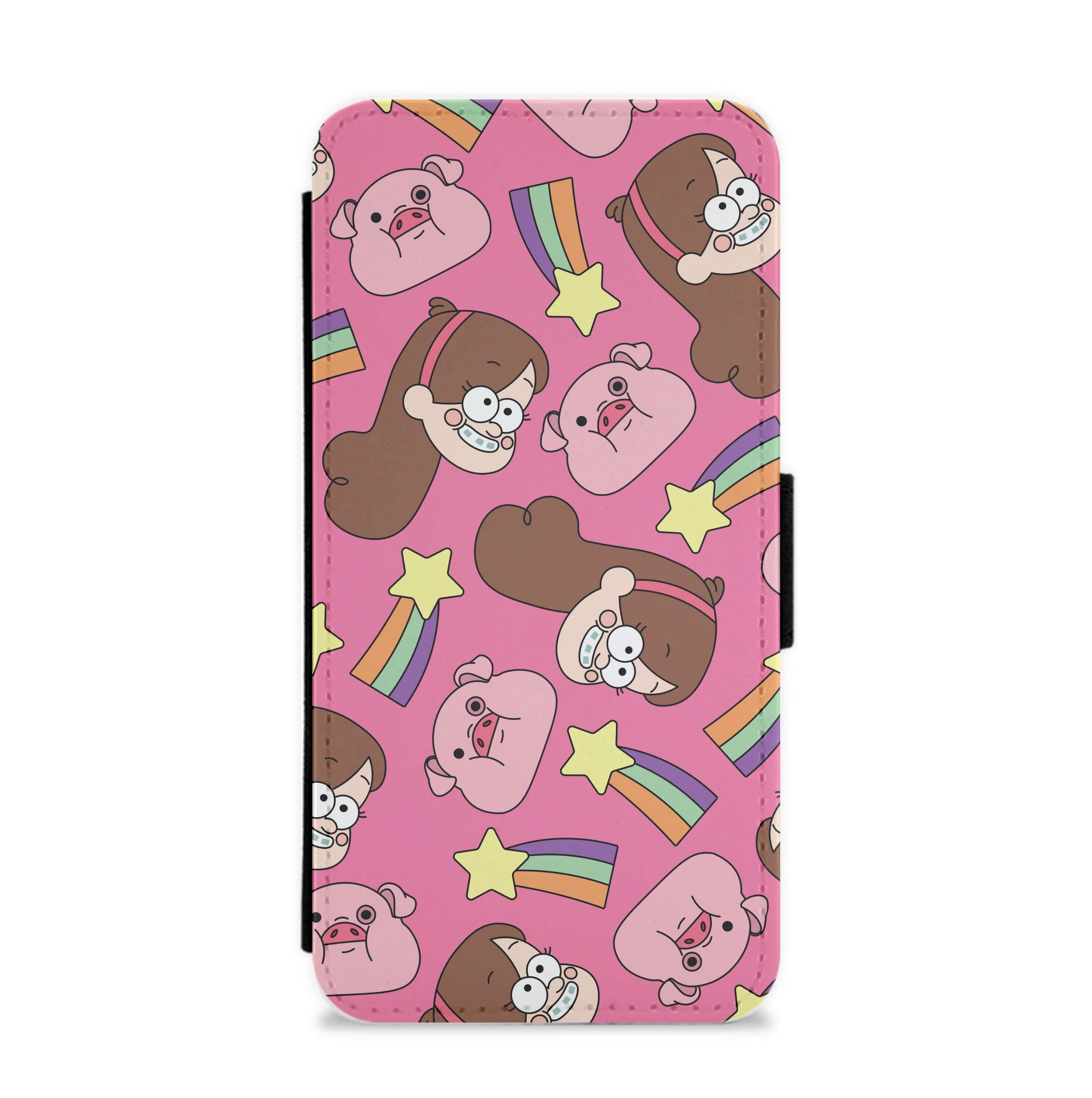 Mabel And Stars Pattern Flip / Wallet Phone Case