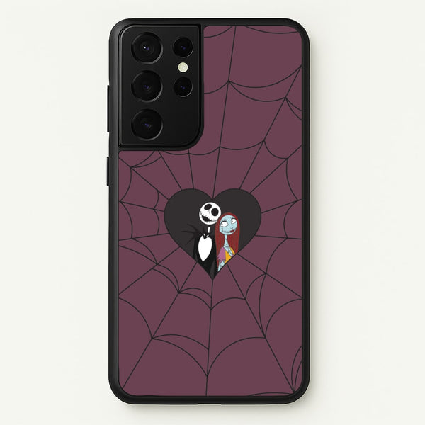 J And S Cobweb Heart Galaxy S21 Ultra Case
