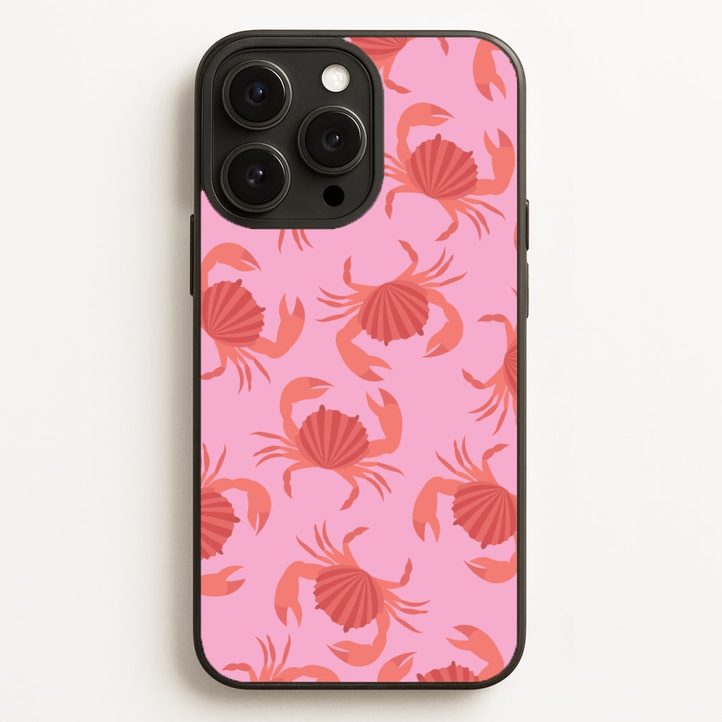 Crab Pattern - Sealife Phone Case for iPhone, Samsung Galaxy and Google Pixel