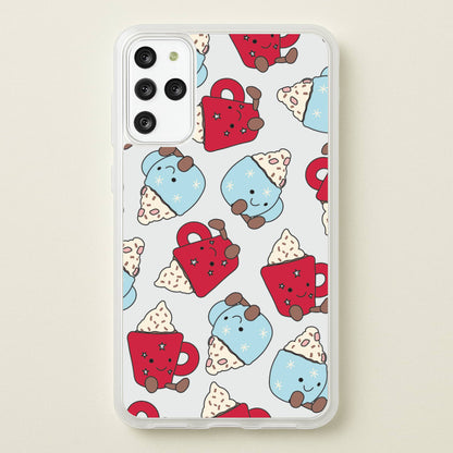 Christmas Drinks Plushies Pattern Galaxy S20 Plus Case