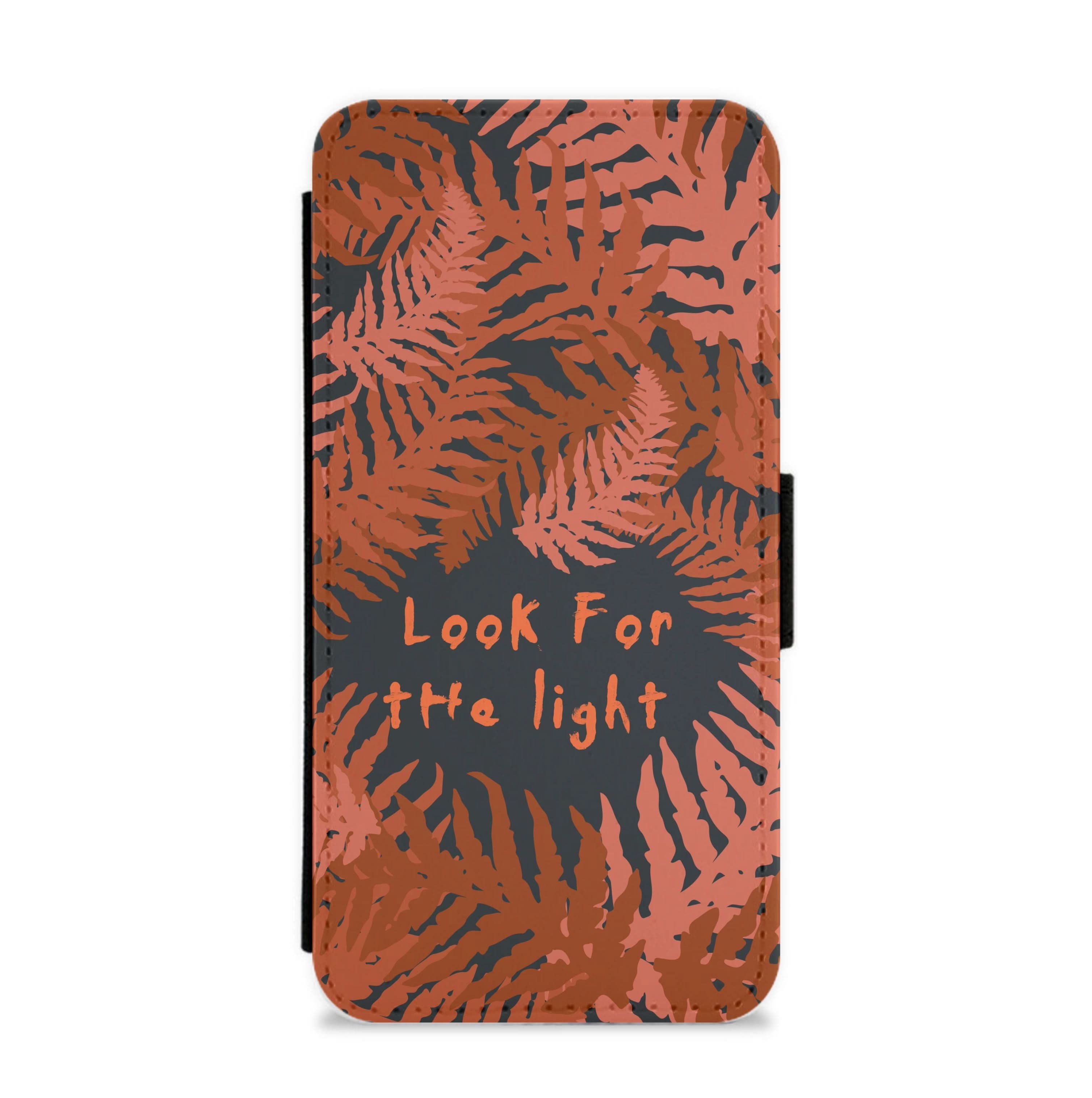Look For The Light Fern Pattern Flip / Wallet Phone Case