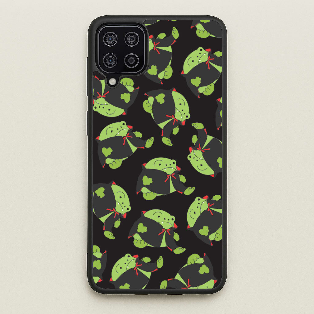 Vampire Frog Pattern  - Halloween Galaxy A12 Case