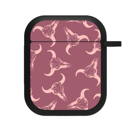 Pastel Skulls Pattern AirPods Case