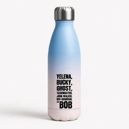 Antiheroes List Blue Water Bottle