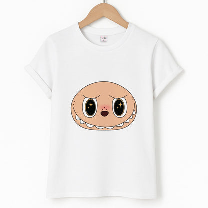 Cute Brown Monster Face Unisex T-Shirt