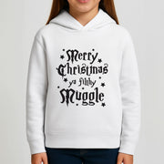 Merry Christmas You Filthy Muggle Kids Hoodie 3