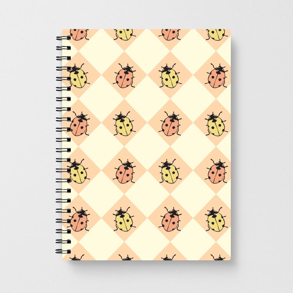 Argyle Ladybugs Pattern Notebook