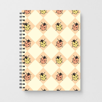 Argyle Ladybugs Pattern Notebook