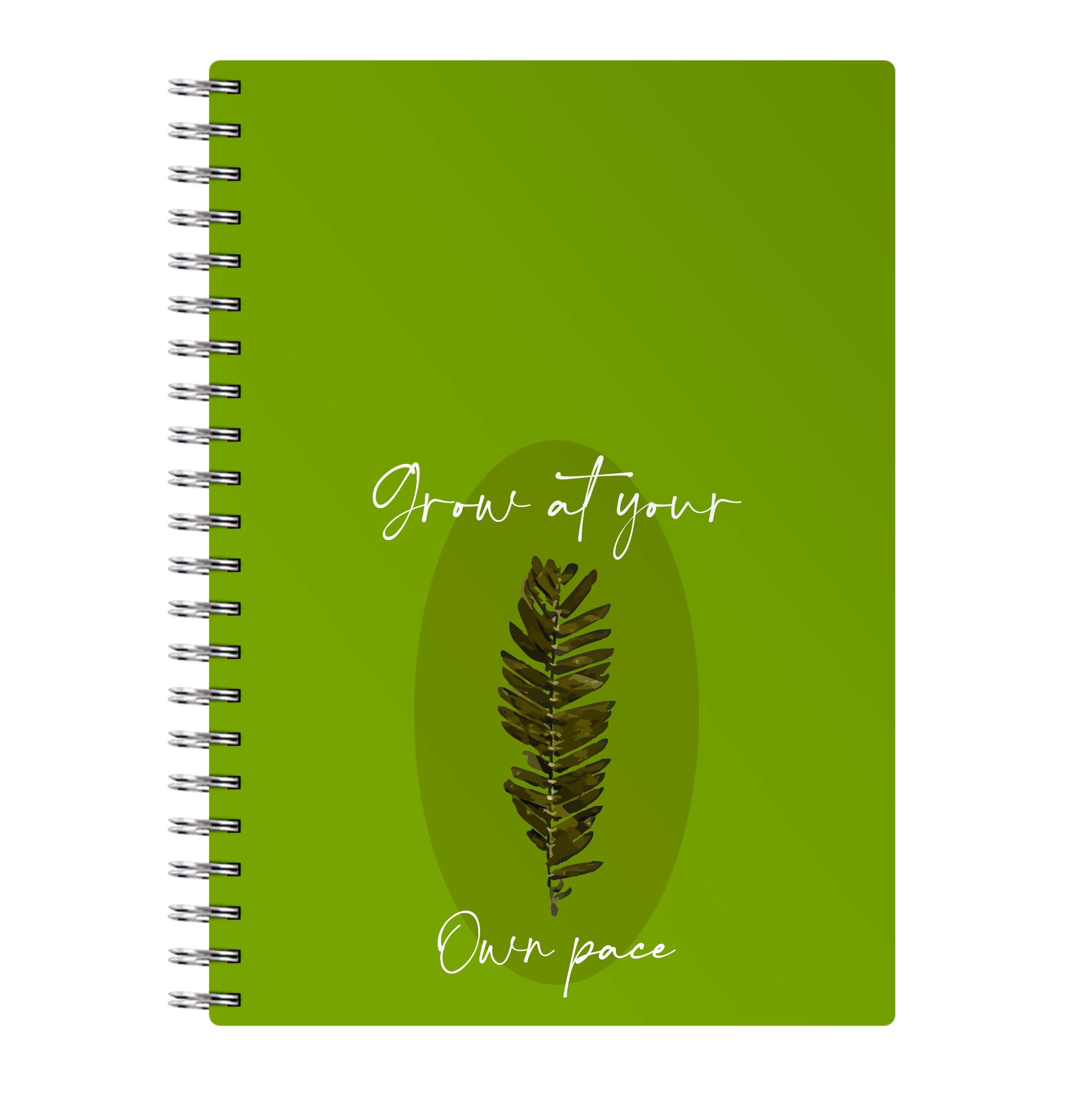 Grow At Your Own Pace Fern Notebook