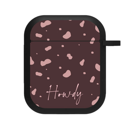 Cow Print Howdy AirPods Case
