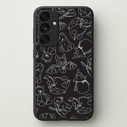 Halloween Plushies Pattern II - Halloween Galaxy A15 Case