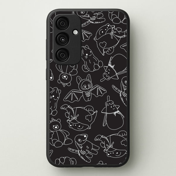 Halloween Plushies Pattern II - Halloween Galaxy A15 Case