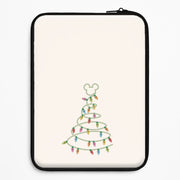 Cartoon Mouse Christmas Tree Lights Laptop Sleeve 1