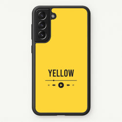 Yellow Music Player Galaxy S21 Case