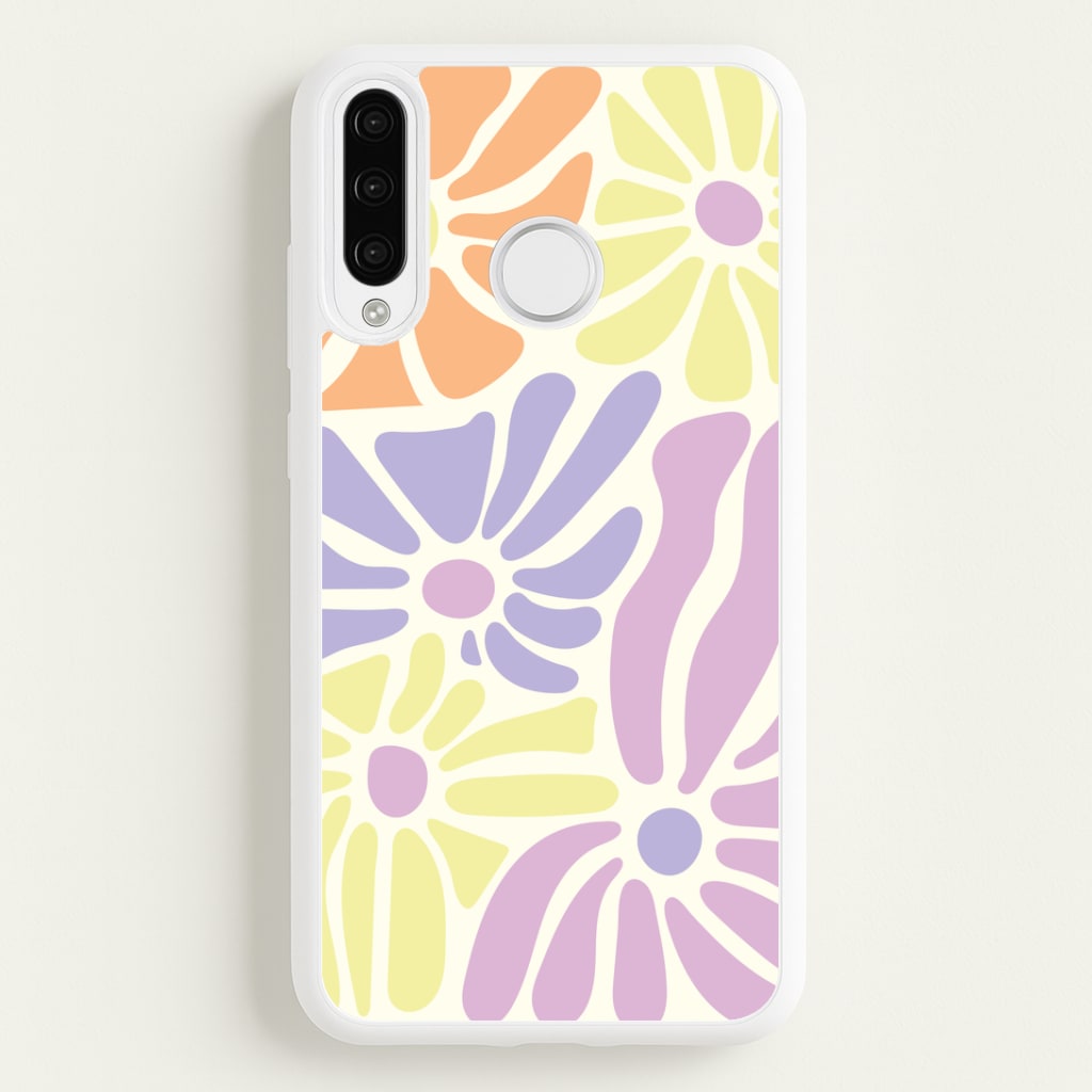 Pastel Abstract Flowers Huawei P30 Pro Case