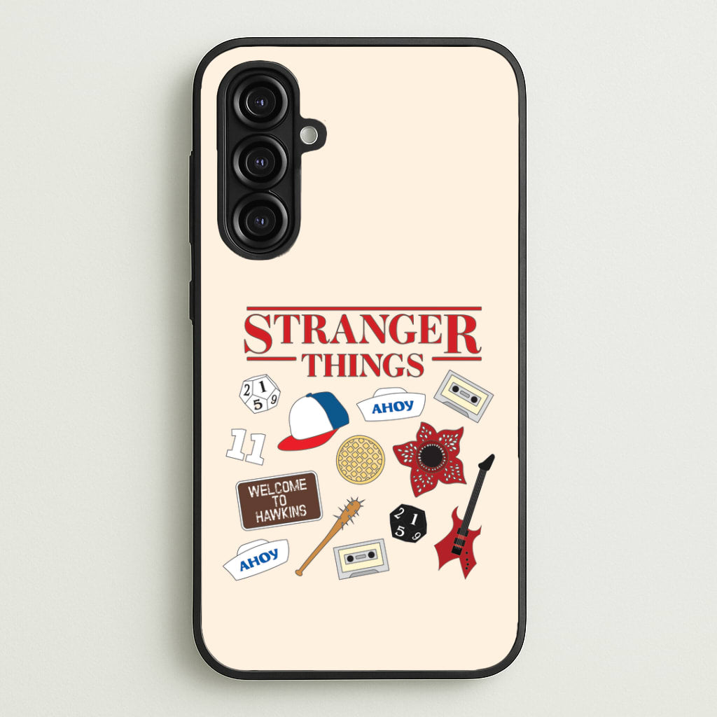Stranger Things Cartoon Icons Galaxy A16 Case