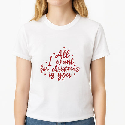 All I Want For Christmas Is You Stars Womens T-Shirt