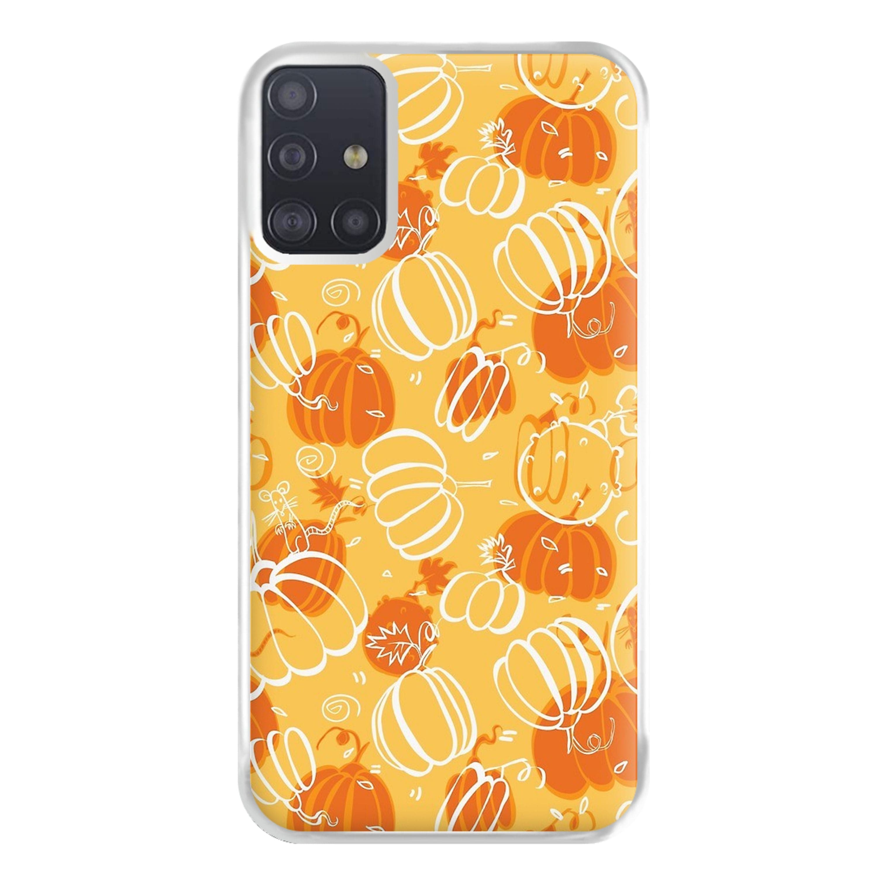 Drawn Pumpkin Pattern Phone Case