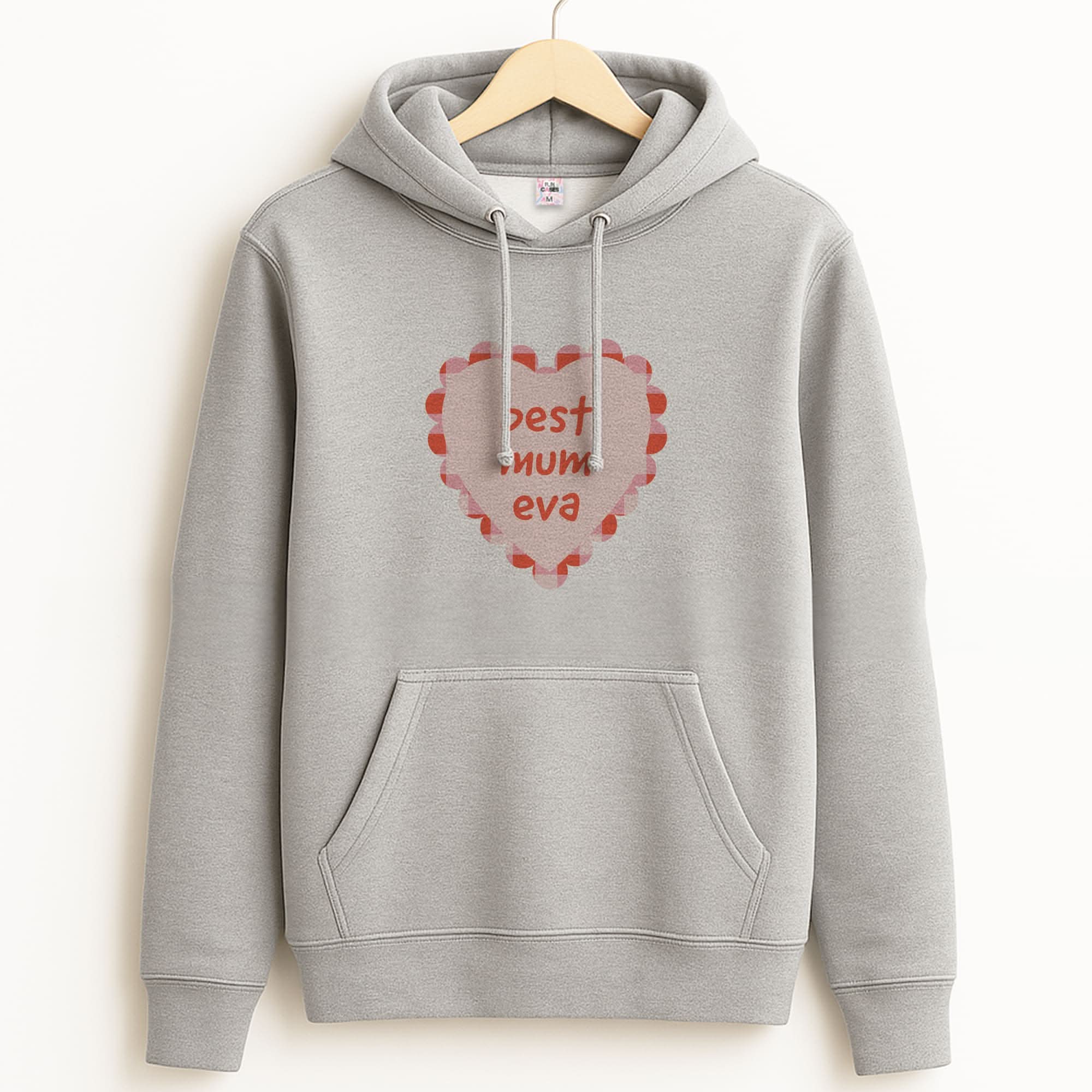 Best Mum Eva Unisex Grey Hoodie