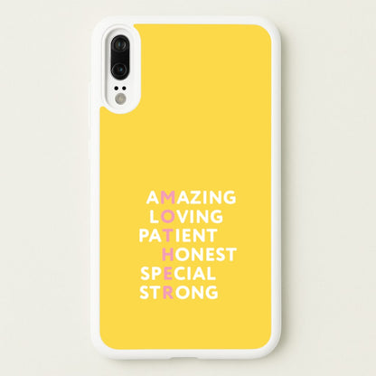 Mother Anagram Huawei P20 Case