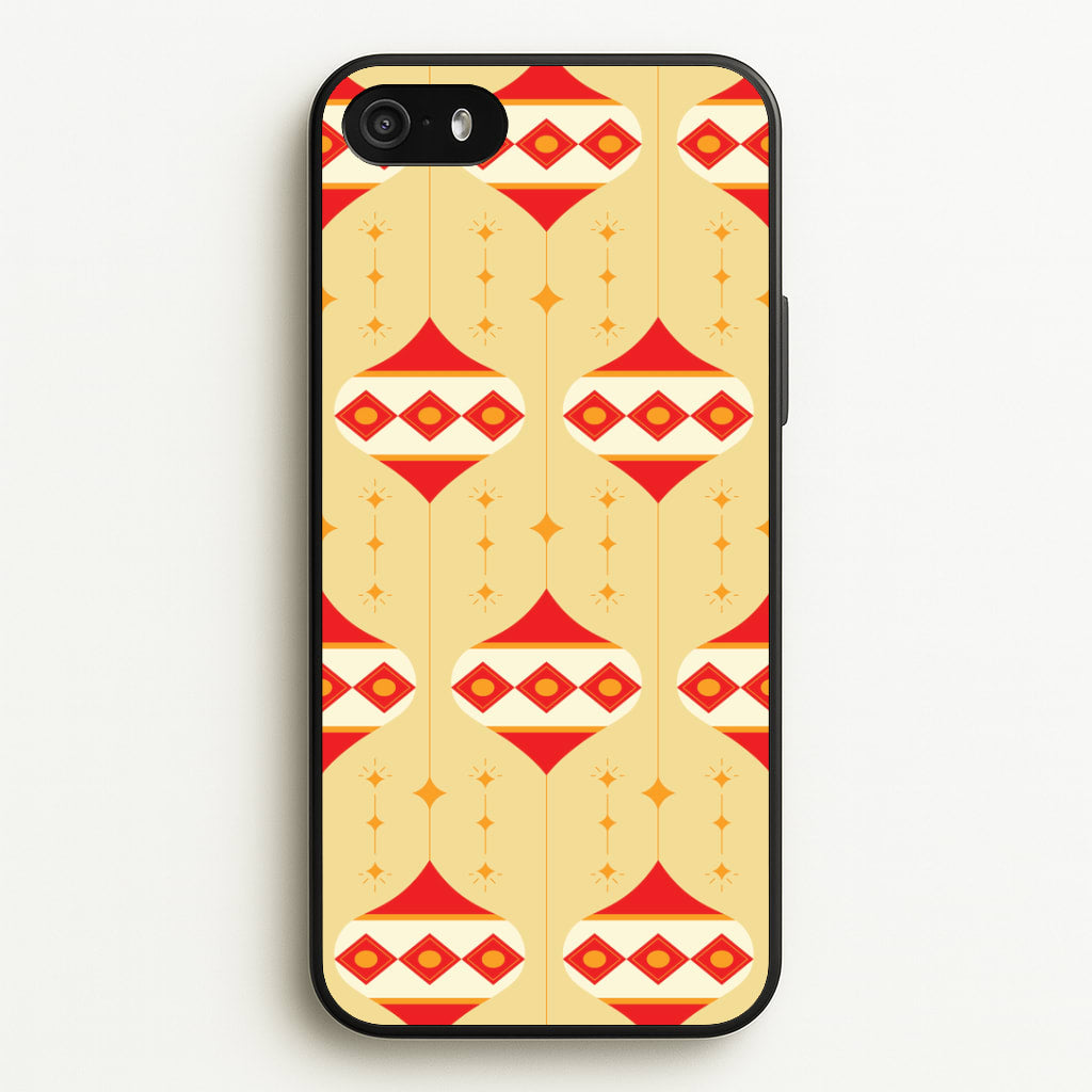 Abstract Christmas Baubles Pattern iPhone 5 / 5s / SE 2016 Case