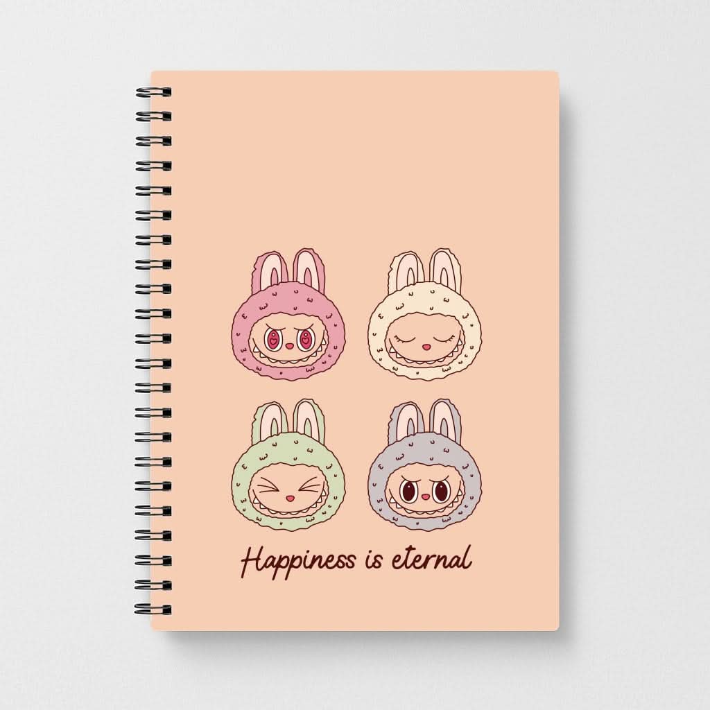Happiness Is Eternal Monsters Notebook